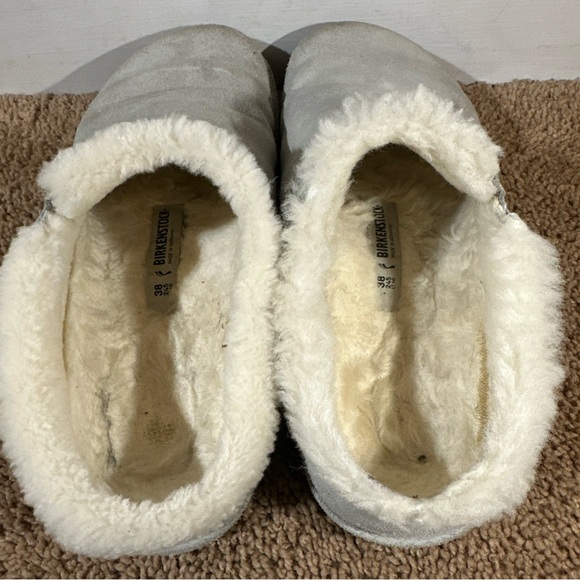 BIRKENSTOCK ‘Zermatt Premium’ Shearling Suede Slip-on Clog Size 38 - Picture 6 of 12